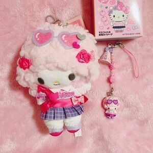 Sanrio My Sweet Piano Gakuen Kirameki School Sparkle Mascot Plush and Keychain